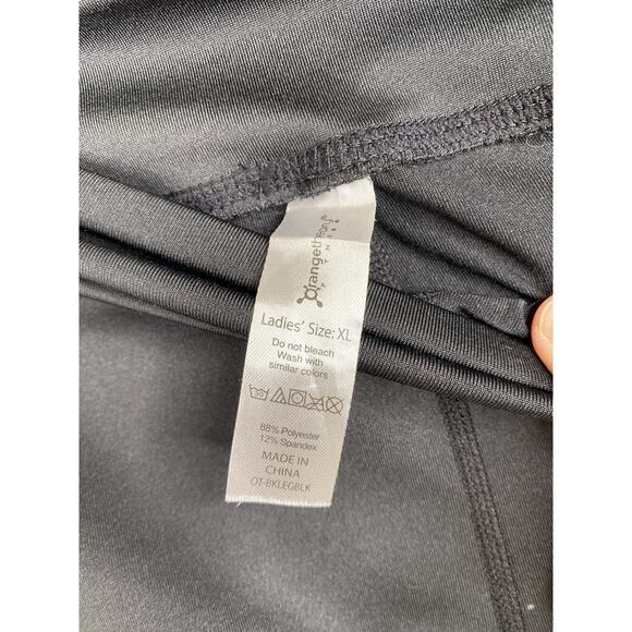 Orangetheory Fitness Leggings Womens XL Black Printed Pull On Workout Skinny - Picture 7 of 8
